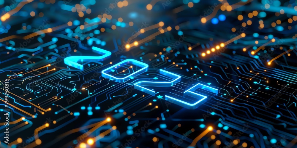 3D A glowing number 2025 3d number aspect ratio 2:1 3D A glowing number 2025 3d number aspect ratio 2:1