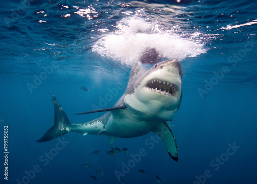 dangerous shark in the water © Laiba