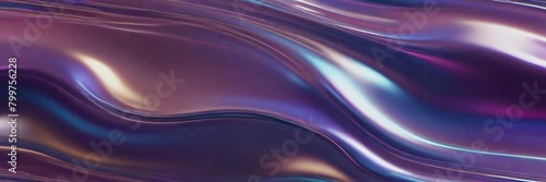 Abstract colorful Metallic Wavy Background.Holographic chrome gradient waves abstract background. Liquid surface, ripples, reflections. 3d render illustration.