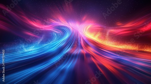 High speed technology concept light abstract background
