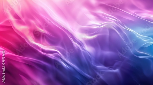 Futuristic Background , Blur fluorescent pink purple light reflection on bright abstract copy space wallpaper, background with abstract acrylic painted waves