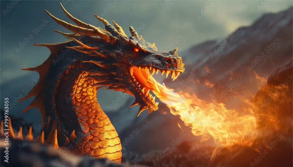 ドラゴンのイメージ 炎 ゲーム 伝説 RPG イメージ イラスト素材 ドラゴンのイメージ 炎 ゲーム 伝説 RPG イメージ イラスト素材