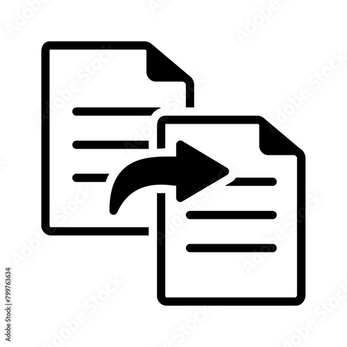 Vector solid black icon for Copy