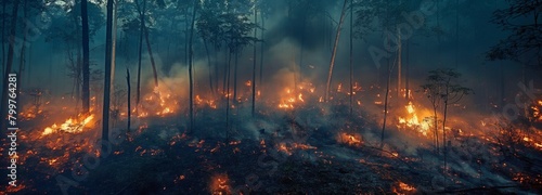 Tropical forest bushfires emit greenhouse gases (GHGs) such as carbon dioxide (CO2) and others, which exacerbate climate change.