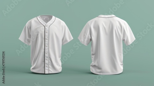 blank baseball jersey front back