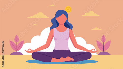 A woman stands tall and proud her body language exuding confidence as she practices yoga and mindfulness to care for herself..