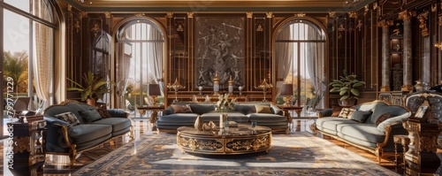 The rich tapestry of luxury is evident in lavish lifestyles, where opulence and abundance are displayed with unrivaled grandeur, background concept photo