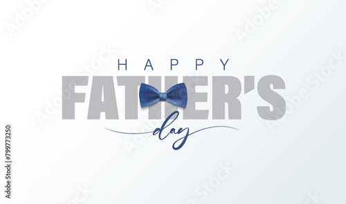 Happy Father’s Day Calligraphy greeting card. Vector illustration.
