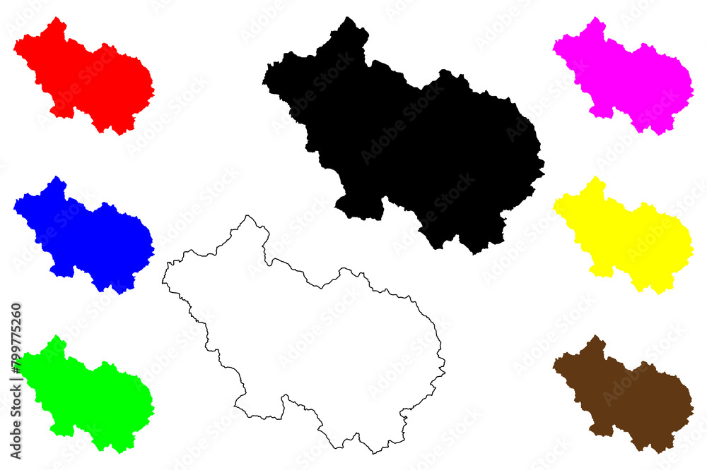 Frosinone province (Italy, Italian Republic, Lazio region) map vector illustration, scribble sketch Province of Frosinone map Frosinone province (Italy, Italian Republic, Lazio region) map vector illustration, scribble sketch Province of Frosinone map