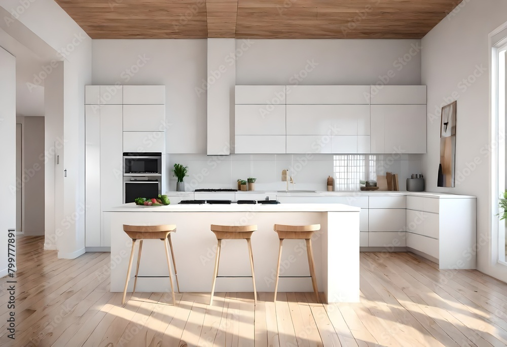 Fototapeta premium modern kitchen interior 