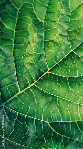 Close-Up View of Abstract Leaf Background