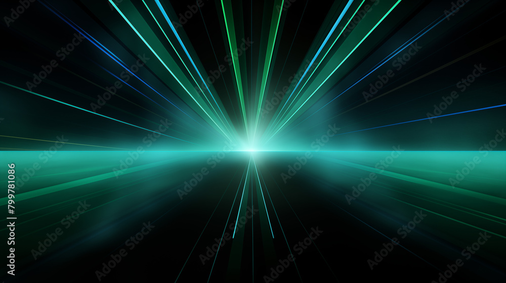 Blue Burst of Light in Space Blue Burst of Light in Space
