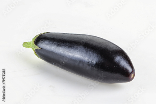 Raw ripe eggplant for cooking