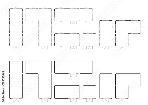architecture plan floor house interior home vector room apartment design. architect room blueprint project construction view layout icon. architect outline line architectural drawing set.