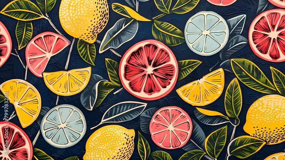 various sliced grapefruits and limes and lemons illustration poster background various sliced grapefruits and limes and lemons illustration poster background