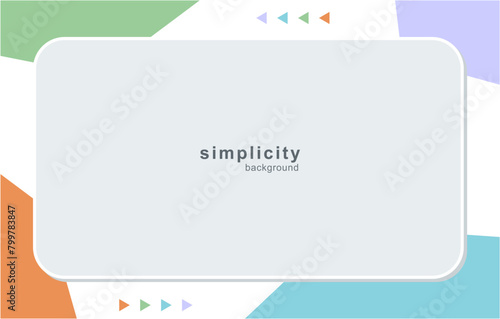 simple minimalist white vector background