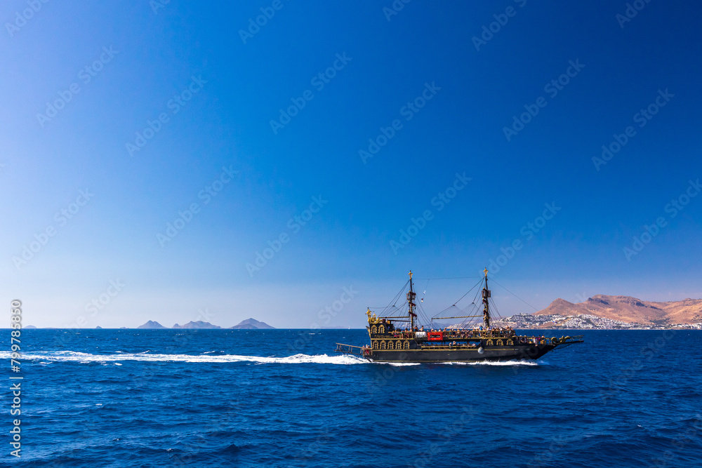 sailing in the sea of Kos