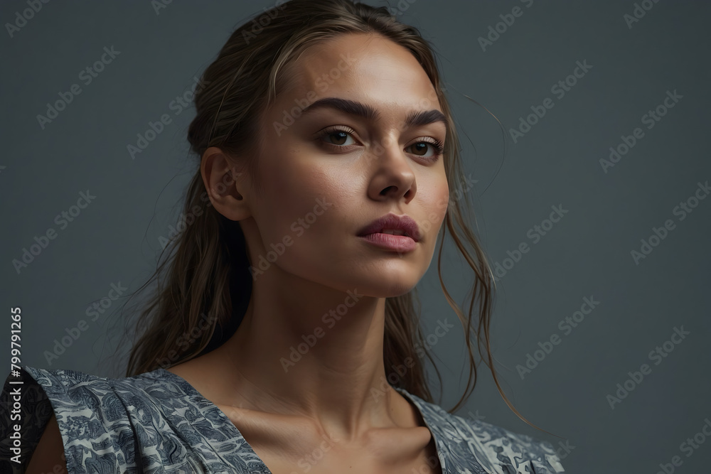A portrait of a determined woman A portrait of a determined woman