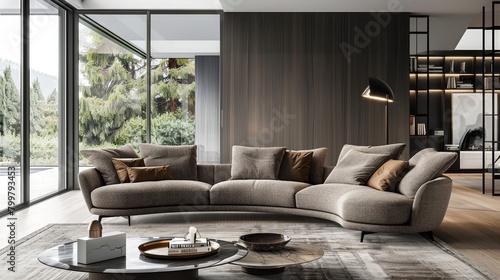 Fabric Sofa Cozy Ambiance: Photos creating a cozy ambiance with fabric sofas © MAY