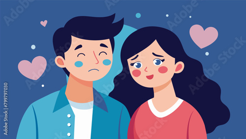 Warm tears of joy and love welled in their eyes as they recalled the ups and downs knowing that their love only grew stronger with each passing year.. Vector illustration