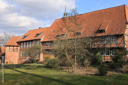 Blick auf Kloster Lüne in der Stadt Lüneburg in Niedersachsen	 photo