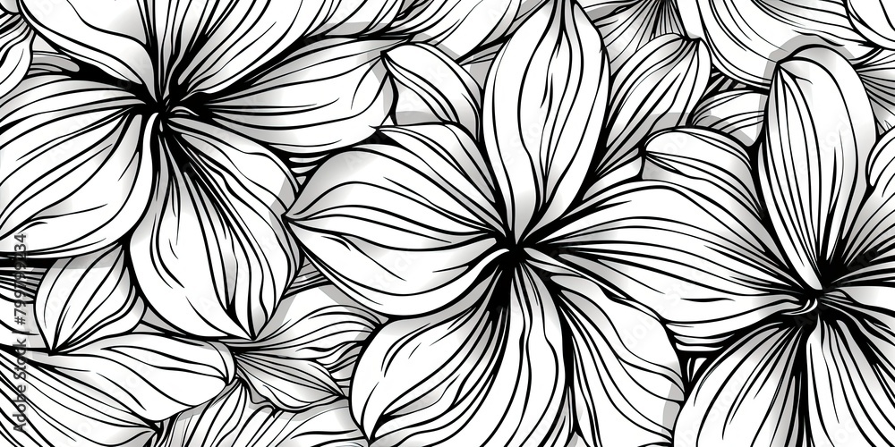 a close-up of a floral line art pattern meticulously hand-drawn on a blank canvas, revealing the artist's skill and creativity in every delicate stroke. a close-up of a floral line art pattern meticulously hand-drawn on a blank canvas, revealing the artist's skill and creativity in every delicate stroke.