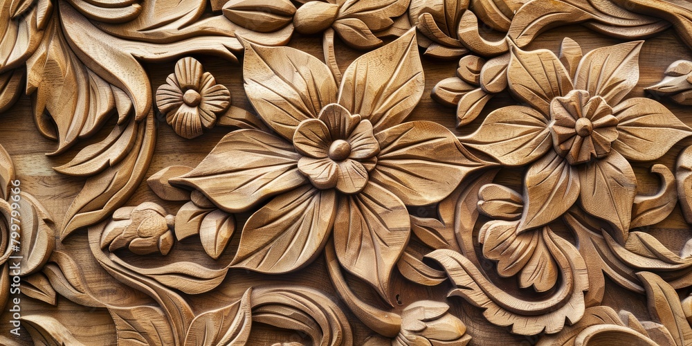 an eye-catching stock photo showcasing a floral line art pattern intricately carved into a piece of natural wood, exemplifying the fusion of traditional craftsmanship with contemporary aesthetics. an eye-catching stock photo showcasing a floral line art pattern intricately carved into a piece of natural wood, exemplifying the fusion of traditional craftsmanship with contemporary aesthetics.
