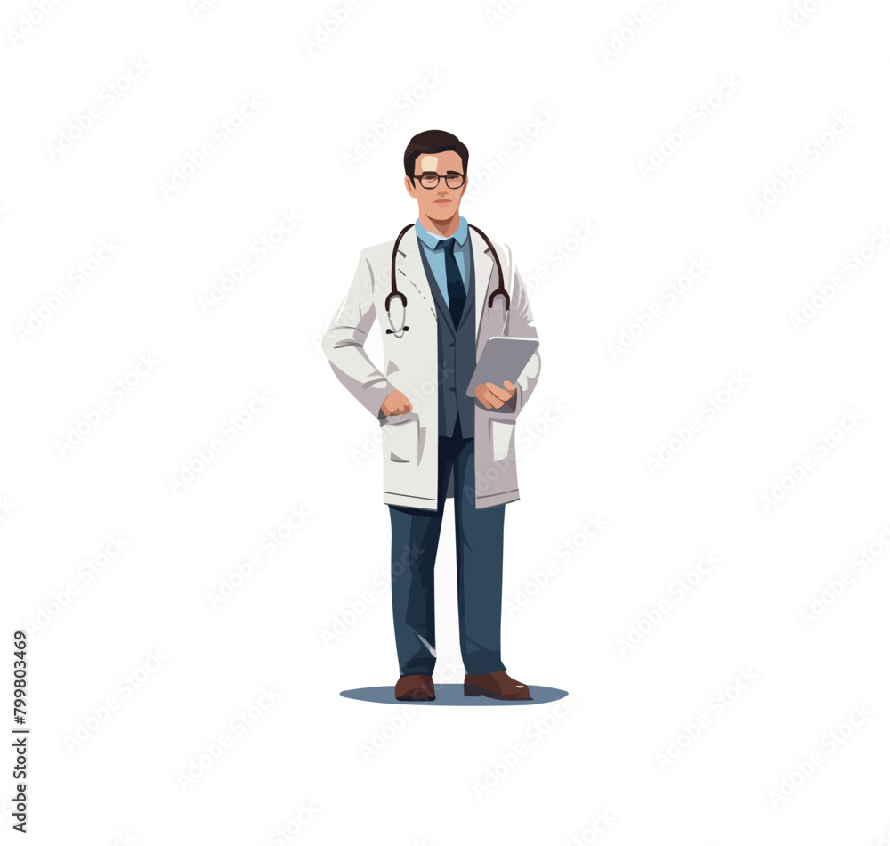 man in business suit doctor vector flat isolated illustration man in business suit doctor vector flat isolated illustration