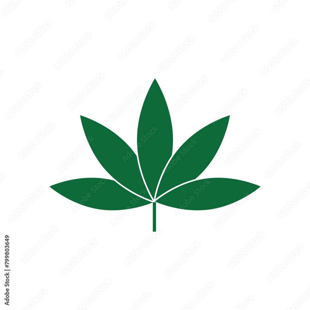 Cannabis logo vector template symbol design