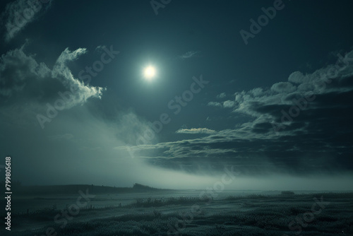 Ethereal wisps of fog dancing in the moonlight, © Naeem