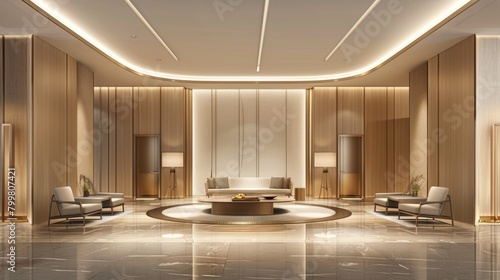 Minimalistic Lobby Design with Natural Illumination