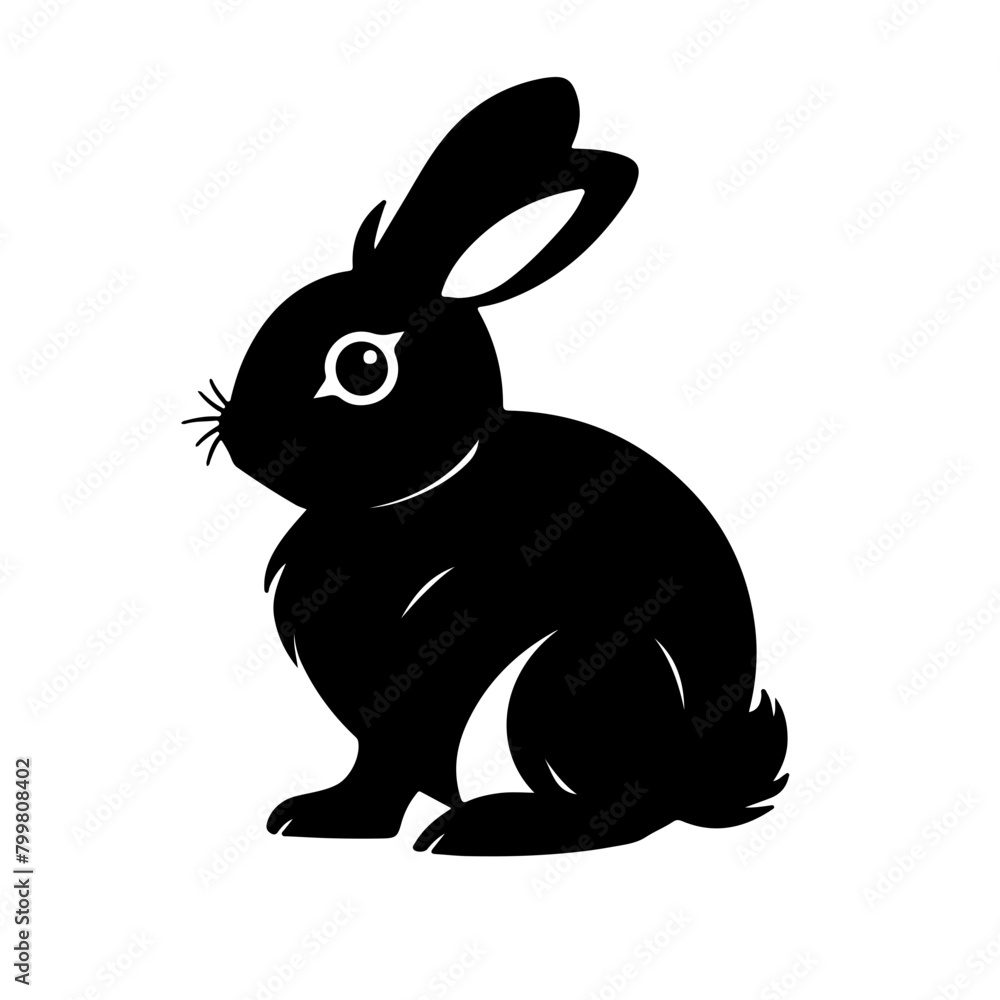 Obraz premium Animal silhouette icon black