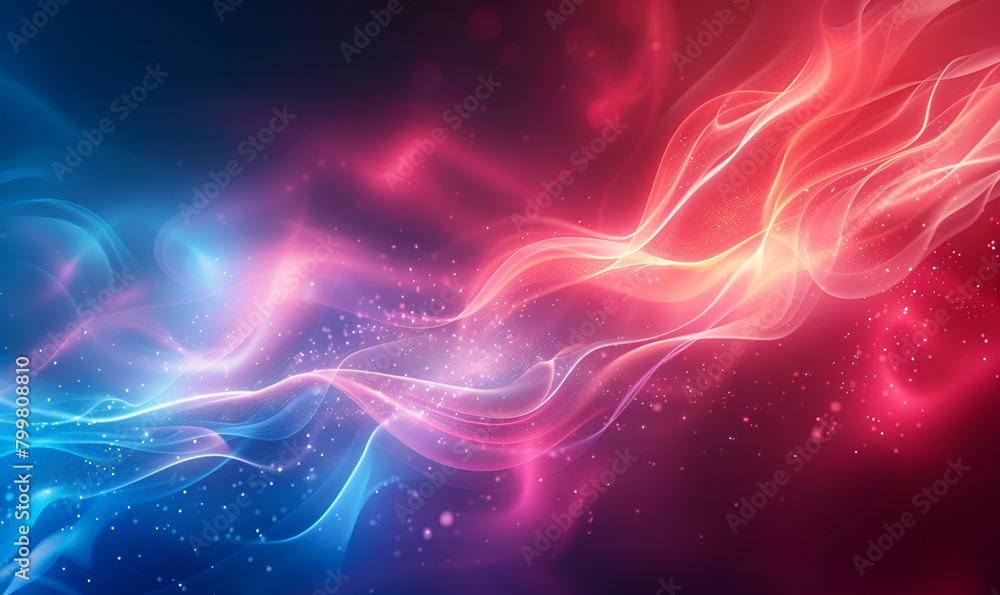 Create an abstract presentation background using, blue red, colorful background