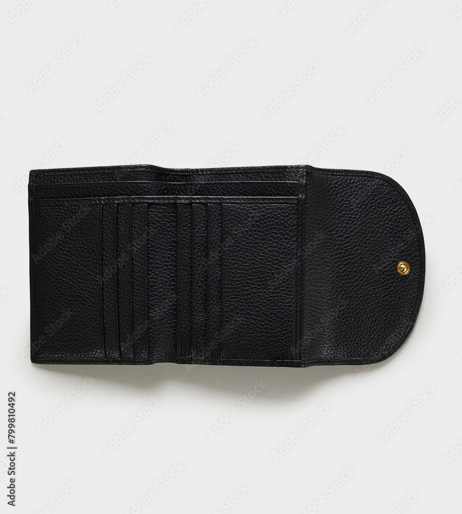 Cosmetic Bag Travel Bag Weekend Leather Gift Set purse internal isolated on white background with clipping path. design presentation. Cosmetic Bag Travel Bag Weekend Leather Gift Set purse internal isolated on white background with clipping path. design presentation.