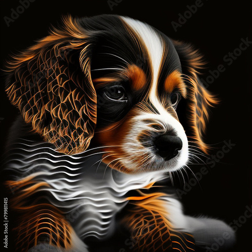 Tail-Wagging Fun: Cute Puppy Having a Blast with a Toy