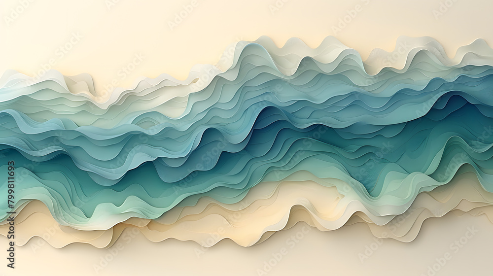 Fototapeta premium Ethereal Earthscape - Modern Abstract Design