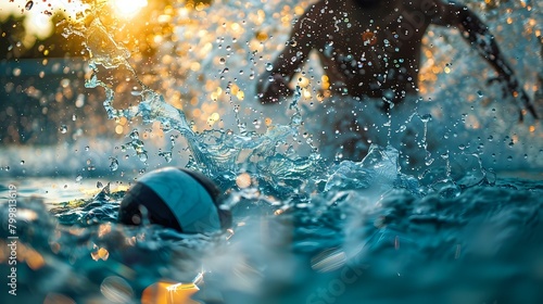 Striking Sports Photography: Water Polo in Action © Maquette Pro