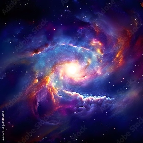 Space, galaxies, nebulae, planets, stars, moon, wallpaper, landscape, planet science, colorful colors,The deep purple hues of the night sky fading to orange engulfing a spiralling galaxy held strong i photo