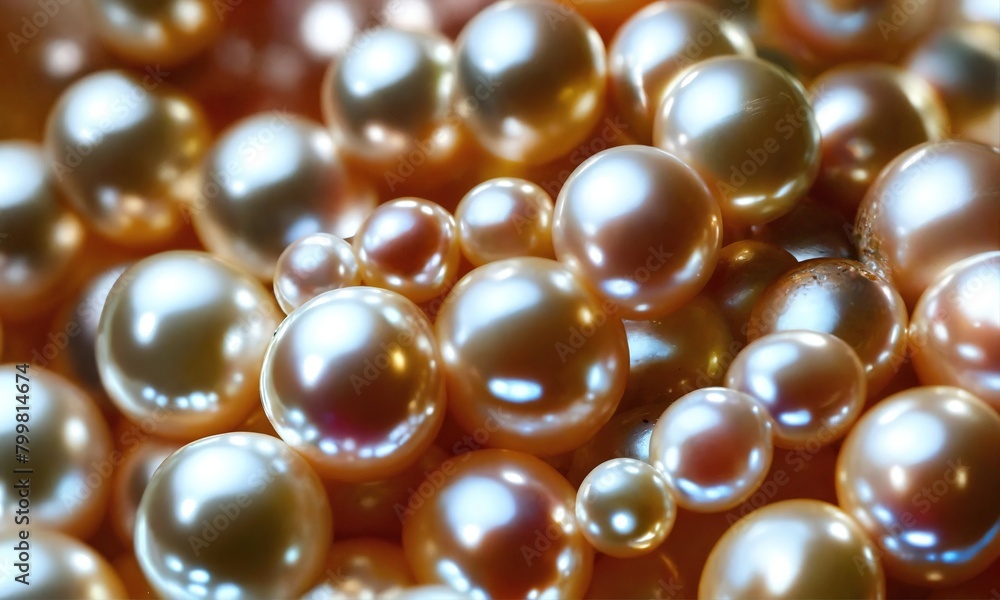Natural white pearls. Generative AI Natural white pearls. Generative AI
