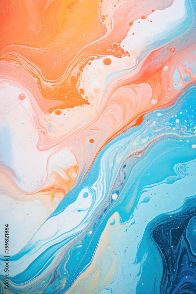 Vibrant Fluid Art Composition Vibrant Fluid Art Composition