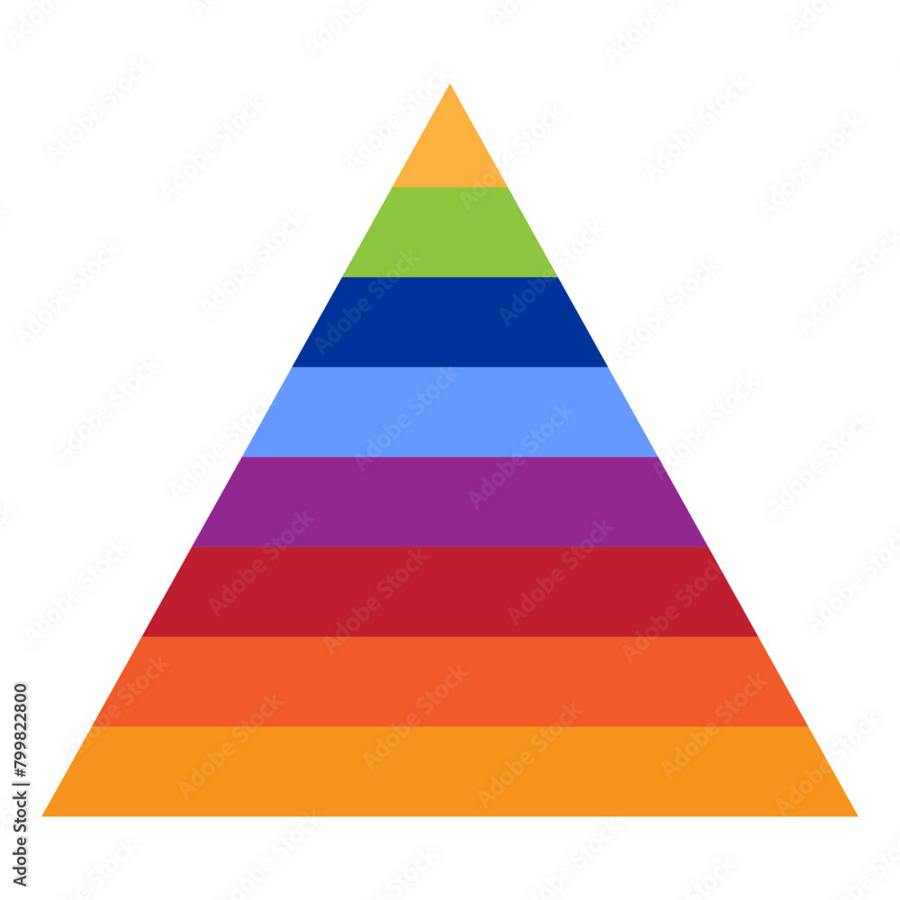Colorful Infographic Pyramid Hierarchy Colorful Infographic Pyramid Hierarchy