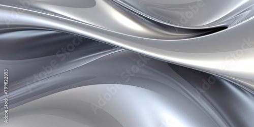 Flowing metallic abstract background