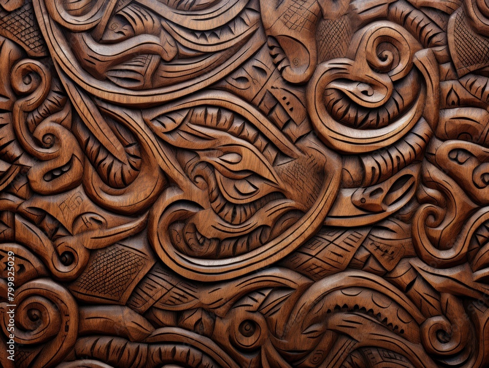 Intricate Wooden Carving Patterns