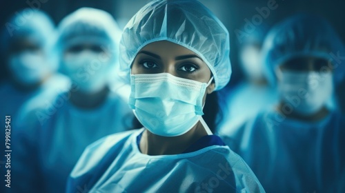 Medical professional in protective gear