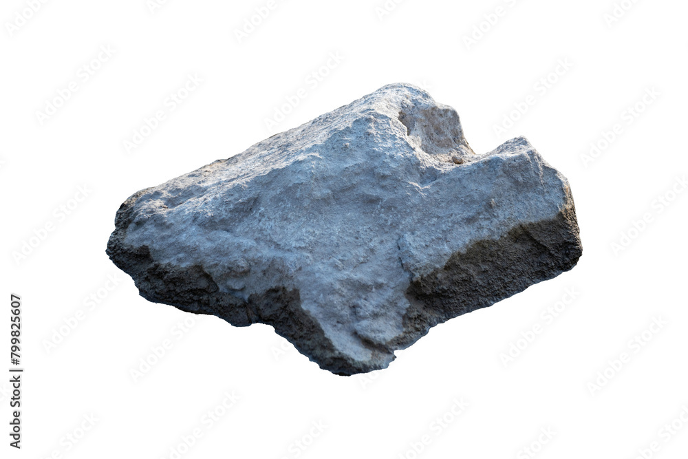 The trees.Rocks and Stone on the Mountain .Isolated on White background