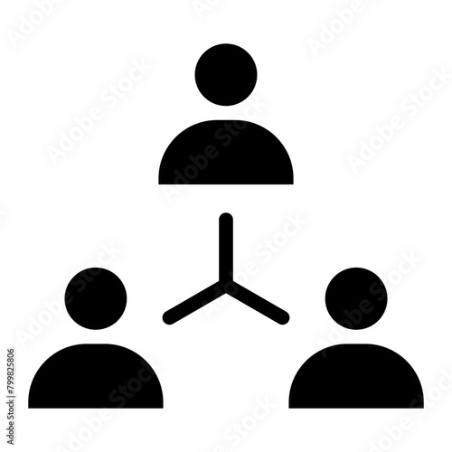 third party icon. people network and connecting people icon	