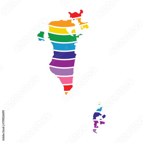 bahrain swoosh silhouette rainbow map photo