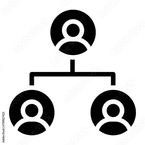 third party icon. people network and connecting people icon	