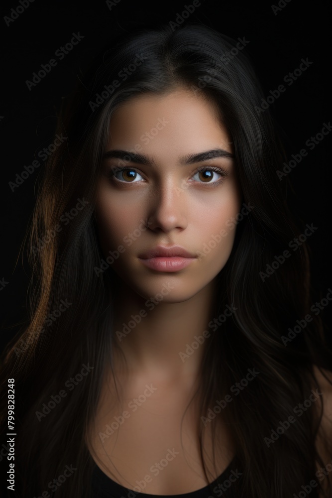 Captivating Portrait of a Mysterious Woman Captivating Portrait of a Mysterious Woman