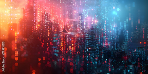 Wallpaper Mural Where Technology Meets Artistry: Futuristic Abstract Design with Circuitry Accents Torontodigital.ca